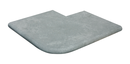 MARGELLE ANGLE RENTRANT BORD DROIT ROYAL GREY   45x45x3,2cm