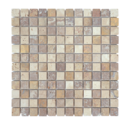 MOSAIQUE 2.3x2.3cm TRAVERTIN MIX COULEUR 30,5x30,5x1cm - 0,47M2/BOI - 5PC/BOI