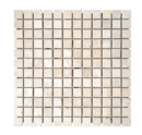 MOSAIQUE 2.3x2.3cm TRAVERTIN IVOIRE 30,5x30,5x1cm - 0,47M2/BOI - 5PC/BOI