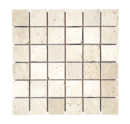 MOSAIQUE 4.8x4.8cm TRAVERTIN IVOIRE 30,5x30,5x1cm - 0,47M2/BOI - 5PC/BOI