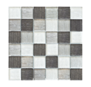 MOSAIQUE 4.8X4.8cm TISSU MIX GRIS 30x30x0,8cm - 0,72M2/BOI - 8PC/BOI