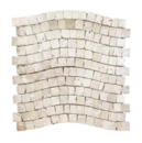 MOSAIQUE VAGUE TRAVERTIN IVOIRE 30,5x30,5x1cm - 0,47M2/BOI - 5PC/BOI