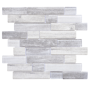 MOSAIQUE BARRETTE WOODEN GLASS GREY 30x30x0,6cm - 0,72M2/BOI - 8PC/BOI