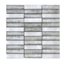 MOSAIQUE BRIQUETTE FANTASIA GREY 30x30x0,8cm - 0,72M2/BOI - 8PC/BOI