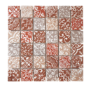 MOSAIQUE 4.8x4.8cm BAROQUE MARRON 30,5x30,5x1cm - 0,47M2/BOI - 5PC/BOI