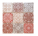 MOSAIQUE 10X10 TRAV BAROQUE MARRON 30,5x30,5x1cm - 0,47M2/BOI - 5PC/BOI