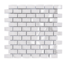 MOSAIQUE LES TENDANCES BRIQUETTE CHROME 30x30x0,8cm - 0,72M2/BOI - 8PC/BOI