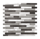 MOSAIQUE BARRETTE LONGUE GRIS NOIR 30x30x0,8cm - 0,72M2/BOI - 8PC/BOI