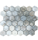 MOSAIQUE HEXAGONE TRAVERTIN GRIS VIEILLI 30,5x30,5x1cm - 0,47M2/BOI - 5PC/BOI