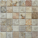 MOSAIQUE 4.8x4.8cm IMPRIME PATINE 30,5x30,5x1cm - 0,47M2/BOI - 5PC/BOI