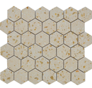 MOSAIQUE HEXAGONE TERRAZZO NUDE 30,5x24,5x1cm - 0,47M2/BOI - 5PC/BOI