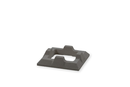 PIECE INTERMEDIAIRE ASPIRATEUR STATIQUE TIRAGE 20,4X20,4CM NOIR ANTHRACITE