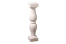 BALUSTRE ROND SYMETRIQUE DE 60 CM. BLANC