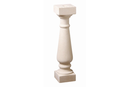 BALUSTRE ROND ASYMETRIQUE DE 65 CM. BLANC