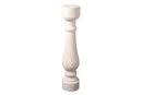 BALUSTRE ROND ASYMETRIQUE DE 77 CM. BLANC