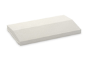 CHAPERON DE MUR OPTI-SAS A DEUX PENTES 49,5x30x5,5CM BLANC