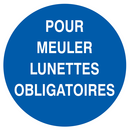 POUR MEULER LUNETTES OBLIGATOIRES D.80mm OBLIGATION DIAM 80 ADHESIF