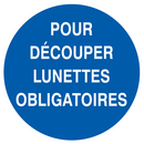 POUR DECOUPER LUNETTES OBLIGATOIRES D.80 OBLIGATION DIAM 80 ADHESIF