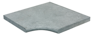 MARGELLE ANGLE RENTRANT 1/2 ROND ROYAL GREY   45x45x3,2cm