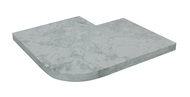 MARGELLE ANGLE SORTANT BORD DROIT ROYAL GREY   45x45x3,2cm