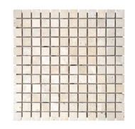 MOSAIQUE 2.3x2.3cm TRAVERTIN IVOIRE 30,5x30,5x1cm - 0,47M2/BOI - 5PC/BOI