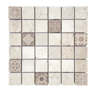 MOSAIQUE 4.8x4.8cm RENAISSANCE NATURAL T 30,5x30,5x1cm - 0,47M2/BOI - 5PC/BOI