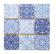 MOSAIQUE 10X10 TRAV BAROQUE BLEU 30,5x30,5x1cm - 0,47M2/BOI - 5PC/BOI