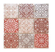 MOSAIQUE 10X10 TRAV BAROQUE MARRON 30,5x30,5x1cm - 0,47M2/BOI - 5PC/BOI