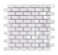 MOSAIQUE LES TENDANCES BRIQUETTE CHROME 30x30x0,8cm - 0,72M2/BOI - 8PC/BOI