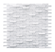 MOSAIQUE MICRO BRIQUETTE BLANCHE (MINI) 30,5x30,5x0,8cm - 0,72M2/BOI - 8PC/BOI