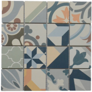 MOSAIQUE 7,3X7,3 CAROCIM COLOR 30x30x0,76cm - 1,08M2/BOI - 12PC/BOI