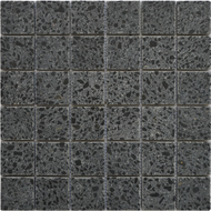 MOSAIQUE 4.8X4.8CM TERRAZZO BLACK 30,5x30,5x1cm - 0,47M2/BOI - 5PC/BOI