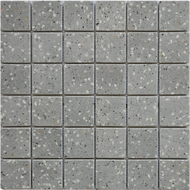 MOSAIQUE 4.8X4.8CM TERRAZZO DARK GREY 30,5x30,5x1cm - 0,47M2/BOI - 5PC/BOI