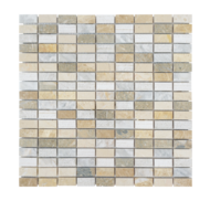 MOSAIQUE 1.5x3.2cm MARBRE POLI GRIFFE 30,5x30,5x1cm - 0,47M2/BOI - 5PC/BOI