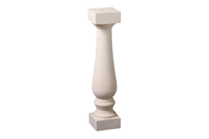 BALUSTRE ROND ASYMETRIQUE DE 60 CM. BLANC