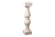 BALUSTRE ROND SYMETRIQUE DE 65 CM. BLANC