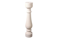 BALUSTRE ROND ASYMETRIQUE DE 77 CM. BLANC