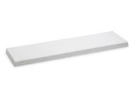 CHAPERON PLAT WET-CAST 25X100 BLANC