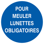 POUR MEULER LUNETTES OBLIGATOIRES D.180m OBLIGATION DIAM, 180