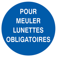 POUR MEULER LUNETTES OBLIGATOIRES D.80mm OBLIGATION DIAM 80 ADHESIF